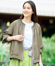 自由区 【新色追加・持ち運びに最適】メッシュ ブルゾン [新色]カーキ