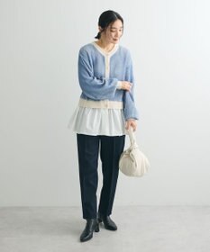 Green Parks 配色リブドッキングチュニック