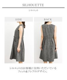 Tiaclasse 【洗える】大人華やかなツイードワンピース