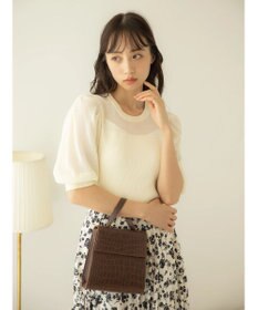 earth music&ecology シアーパワショルニットプルオーバー