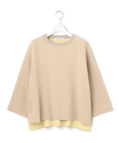 23区 【洗える】バイカラー リターンスリーブ ニット