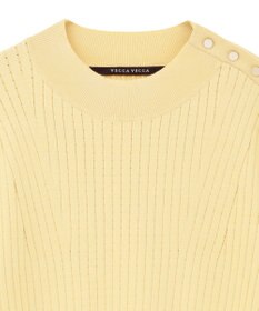 YECCA VECCA 金釦ペプラムニット