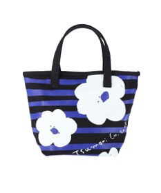 tsumori chisato CARRY フラワーボーダー ハンドバッグ 手提げ 花柄 ボーダー