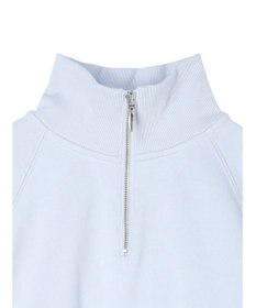 earth music&ecology ハーフジップショートプルオーバー