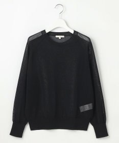 自由区 【洗える】シアーアセテート ニット