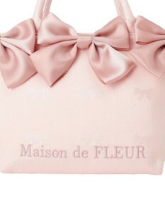 Maison de FLEUR リボンジャカード2Wayミニトートバッグ