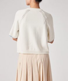 Paul Smith コットンアイレット ショートスリーブ カーディガン