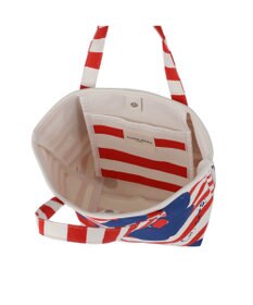 tsumori chisato CARRY フラワーボーダー ハンドバッグ 手提げ 花柄 ボーダー