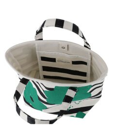 tsumori chisato CARRY フラワーボーダー ハンドバッグ 手提げ 花柄 ボーダー