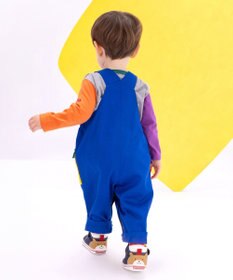 MIKI HOUSE HOT BISCUITS 【70-110cm】カラフルブロック オーバーオール