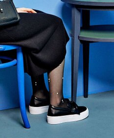 TOCCA 【晴雨兼用・軽量・抗菌消臭】NUANCE RIBBON SNEAKERS スニーカー