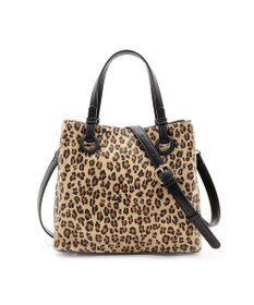 MioFIRANO カジュアルシックレオパードハンドバッグ 2WAY パスケース付き　FIRANO フィラノ