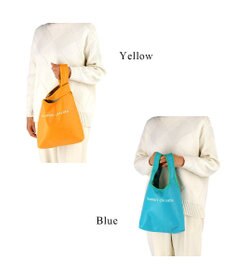 tsumori chisato CARRY リバーシブルラム レジレザーバッグ ハンドバッグ 手提げバッグ Lサイズ