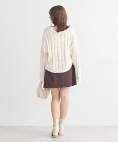 earth music&ecology ポコポコケーブルカーディガン