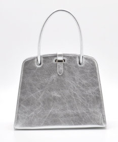 blancle メタリックレザー ワンハンドルフォーマルバッグ