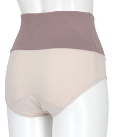 une nana cool 綿ベア天竺 カラーブロッキング おなかすっぽりサニタリーショーツ