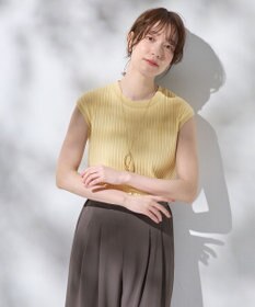 ANY L 【洗濯機可/接触冷感/UVカット】汗ジミ防止テレコノースリーブプルオーバー