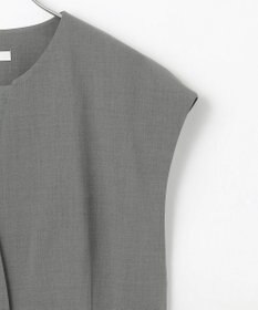 #Newans 【洗濯機可能/ストレッチ】ペプラムジレ