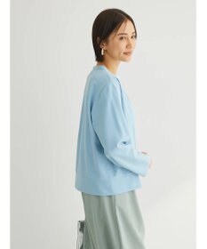 Green Parks カットジョーゼットドットボタンカーディガン