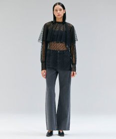 BEIGE， 【洗える・Oggi 11月号掲載】NAVIGLIO / フレアシルエットデニムパンツ