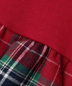 ANY KIDS チェック柄 ドッキング ワンピース