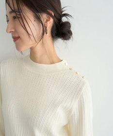 YECCA VECCA 金釦ペプラムニット