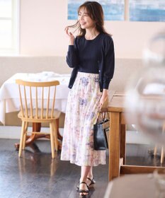 ANY SIS 【美人百花6月号掲載】2SET シアーカーディガン アンサンブル