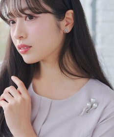 Tiaclasse パールリーフブランチブローチ