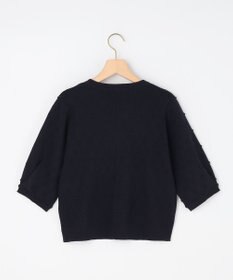 組曲 L 【先行予約・WEB限定】ポップコーンアーガイル5分袖 ニット