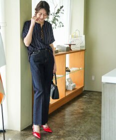 ANY SIS ジョーゼットフロントタック プルオーバー