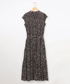 組曲 S 【WEB限定】ギャザーライトデシン ティアードワンピース