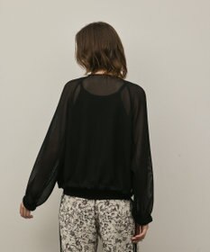 GRACE CONTINENTAL ノーカラーカラミブルゾン