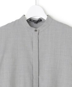 23区 【洗える】TWマットクロス シャツワンピース