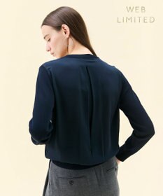 BEIGE， 【WEB限定・洗える】LECERF / 異素材バックシアーストレッチニット