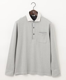 JOSEPH ABBOUD 【人気！多機能ポロシャツ】ペイズリー柄　ウィンターダディポロシャツ