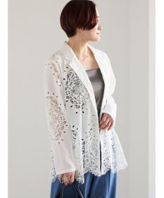 Te chichi ケミカルレースコットンジャケット