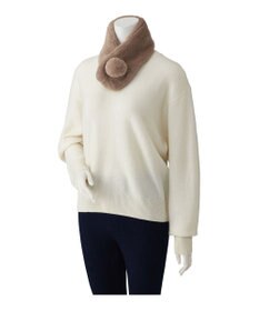 MOONBAT 【洗える】ふわもこマフラー ミニうさしっぽ