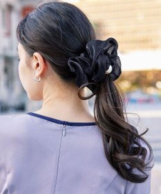 Tiaclasse パール付きオーガンジーシュシュ