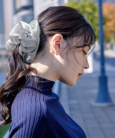 Tiaclasse パール付きオーガンジーシュシュ