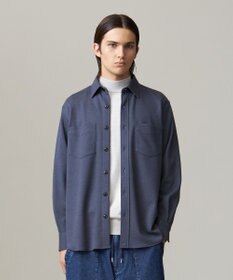 J.PRESS MEN ウールコットン ダブルカバーツイルシャツ