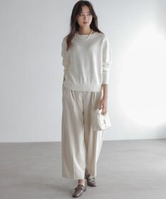 組曲 S 編み柄ディテールニット