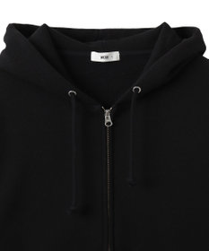 WEGO 【ユニセックス着用ITEM/裏起毛/SMLサイズ展開】リラックスフィットバックロゴジップパーカー