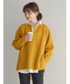 AMERICAN HOLIC ミックスヤーンカフタンニットプルオーバー