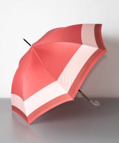 AURORA JILL STUART ジル スチュアート バイカラー柄 ジャンプ式耐風雨傘（長傘）