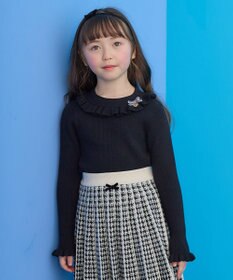 ANY KIDS 首フリル しあわせタッチ ニット