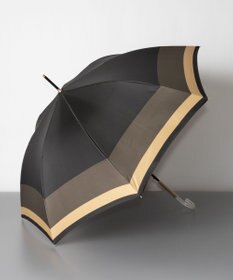 AURORA JILL STUART ジル スチュアート バイカラー柄 ジャンプ式耐風雨傘（長傘）