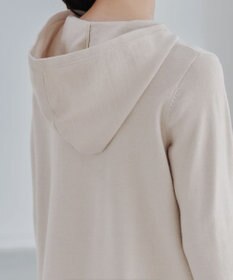 Tiaclasse 【洗える】配色フーディーニットチュニック