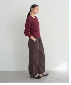 YECCA VECCA 金釦ミニケーブルニット