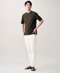 JOSEPH ABBOUD 【オリジナルジャージ生地/サラリ清涼/上質感】コンパクトブロックリンクス ドレス Ｔシャツ