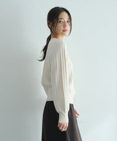 YECCA VECCA 金釦ミニケーブルニット